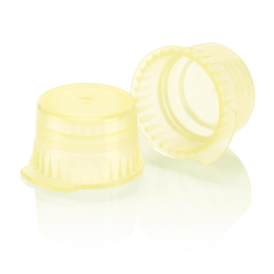 12mm Translucent Yellow Snap Cap for 12mm Glass Culture & Plastic Tubes & 13mm Evacuated Tubes