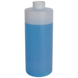 32 oz. Natural HDPE Wide Mouth Bottle with 38/400 Neck (Cap Sold Separately)