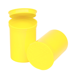 30 Dram/3.75 oz. Opaque Lemon Philips RX ® Pop-Top Vial with Hinged Lid