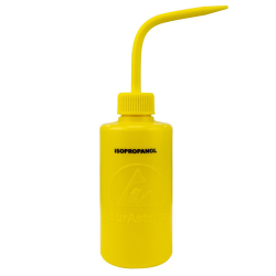 8 oz. durAstatic ® Dissipative Yellow Wash Bottle with Isopropanol Label