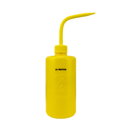 16 oz. durAstatic ® Dissipative Yellow Wash Bottle with DI Water Label