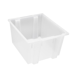 23-1/2" L x 19-1/2" W x 13" Hgt. Clear Quantum® Stack & Nest Tote