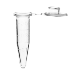 0.5mL SureSeal S™ Clear Sterile Microcentrifuge Tube - 50 per Bag; 10 Bags per Case