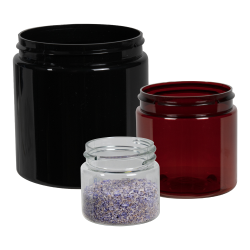 PET Straight-Sided Jars (100% PCR Material)