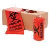 24" x 24" x 1.3mil LLDPE Red Biohazard Bags