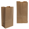 8-1/4" x 5-1/2" x 16-1/2" Brown Kraft Paper Bags