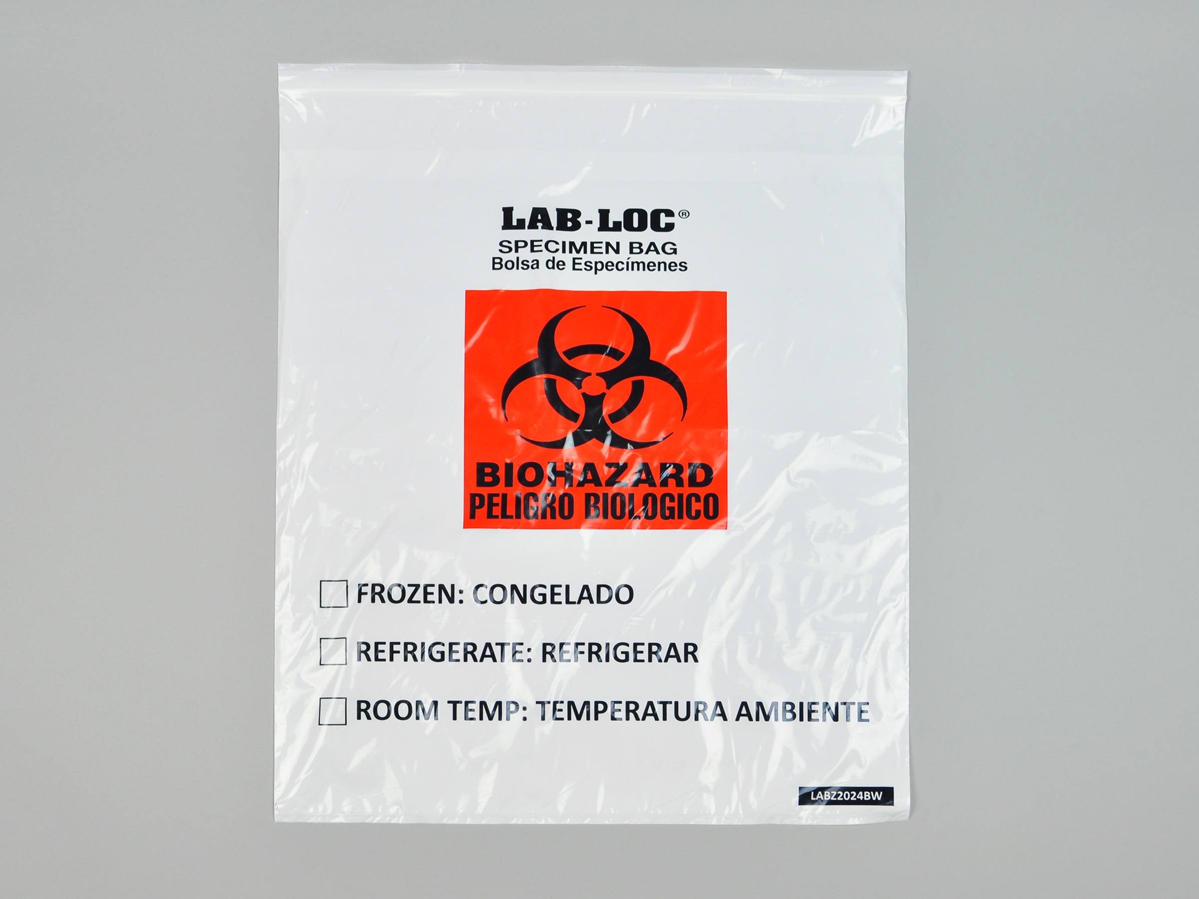 2 mil 20" x 24" LabLoc® Large Specimen Bags White U.S. Plastic Corp.
