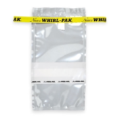 3-3/4" x 7" x 2.5 mil 7 oz. Whirl-Pak Sampling Bags with Write-On Blocks