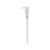 White Showerproof Pump with 4mL Output with 28/410 Neck & 9-7/32" Dip Tube