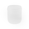 15 oz. White Snap Top Towel Wipe Canister with 83mm Neck (Cap Sold Separately)