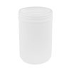 76 oz. White Snap Top Towel Wipe Canister with 120mm Neck (Cap Sold Separately)