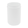 76 oz. White Threaded Towel Wipe Canister with 120mm Neck (Cap Sold Separately)