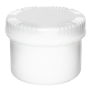 500mL White HDPE UN Rated Packo Round Jar with White Lid
