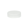 38/400 White Polypropylene Unlined Ribbed Cap