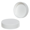 43/400 White Polypropylene Ribbed Cap with F217 Liner