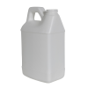 64 oz. White HDPE F-Style Jug with 38/400 Neck (Cap Sold Separately)