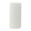 16 oz. White HDPE Wide Mouth Round Jar with 70/400 White Ribbed Cap with F217 Liner