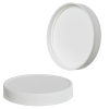 70/400 White Polypropylene Ribbed Cap with F217 Liner