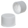 18/410 White Polypropylene Ribbed Cap with F217 Liner