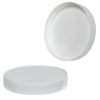89/400 White Polypropylene Ribbed Cap with F217 Liner
