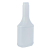 12 oz. Long Neck White HDPE Cone Top Bottle with 28/400 Neck (Cap Sold Separately)