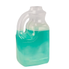 128 oz. Natural Polypropylene Jugs with 63mm Neck & Handle - Case of 4 (Caps Sold Separately)