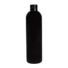 8 oz. Black PET Cosmo Round Bottle with 24/410 Neck (Cap Sold Separately)