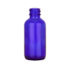 1 oz. Cobalt Glass Boston Round Bottle with 20/400 Neck (Cap Sold Separately)