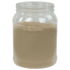 64 oz. Clear PET Round Jar with 110/400 Neck (Caps Sold Separately)