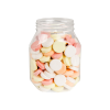14 oz Clear PET Oval Jar with 63mm Neck (Cap Sold Separately)