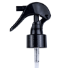 24/410 Black Polypropylene Mini Trigger Sprayer with Lock Button & 6-3/4" PE Dip Tube (Bottle Sold Separately)