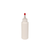 4 oz. White HDPE Cylindrical Sample Bottle with 24/410 Natural Yorker Cap