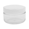 6mL Clear PET Round Jar with White Lid