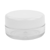 10mL Clear PET Round Jar with White Lid