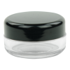 10mL Clear PET Round Jar with Black Lid