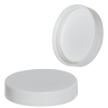 58/400 White Polypropylene Smooth Unlined Cap
