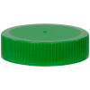 63/400 Green Polyethylene Unlined Ribbed Cap