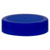 63/400 Blue Polyethylene Unlined Ribbed Cap