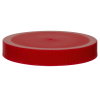 89/400 Red Polyethylene Unlined Ribbed Cap