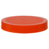 89/400 Orange Polyethylene Unlined Ribbed Cap