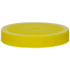 89/400 Yellow Polyethylene Unlined Ribbed Cap