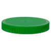 100/400 Green Polypropylene Unlined Ribbed Cap