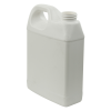32 oz. White Fluorinated HDPE F-Style Jug with 33/400 Neck (Cap Sold Separately)