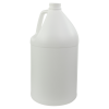 128 oz. White Fluorinated HDPE Round Jug with 38/400 Neck (Caps sold separately)