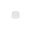 18/410 White Polypropylene Unlined Ribbed Cap