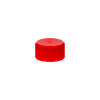 24/414 Red Polypropylene Unlined Ribbed Cap