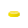 38/400 Yellow Polypropylene Unlined Ribbed Cap