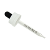 18/400 Black & White CRC Glass Dropper Assembly with 65mm Tube