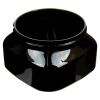 8 oz. Black PET Firenze Square Jar with 70/400 Neck (Cap Sold Separately)