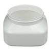 8 oz. White PET Firenze Square Jar with 70/400 Neck (Cap Sold Separately)